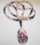 Serenity Mala in pinks and Amethyst